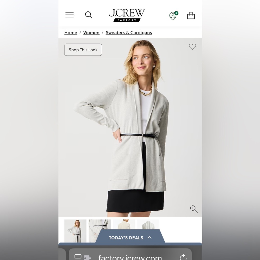 Crew Factory Chelsea sweater blazer NWT